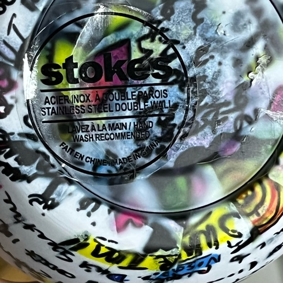 ☮️🆕 Cute Peace and Love Stainless Cup with Plastic Cover - Picture 5 of 7